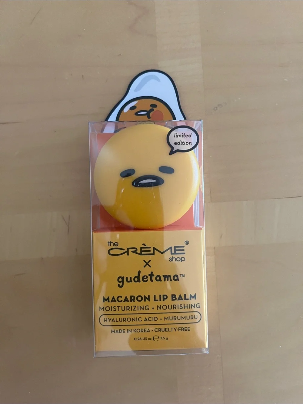 The Crème Shop x Gudetama Macaron Lip Balm - Yellow